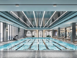 Una piscina cubierta (de 07:00 a 22:00), tumbonas