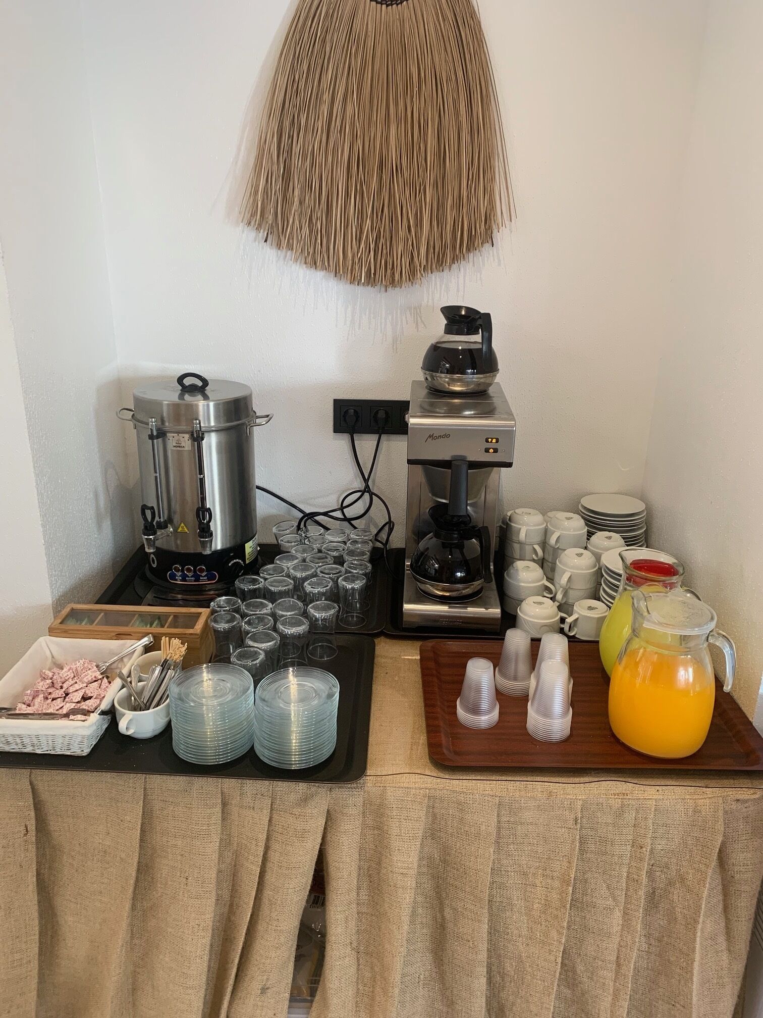 daily buffet breakfast (eur 8 per person)