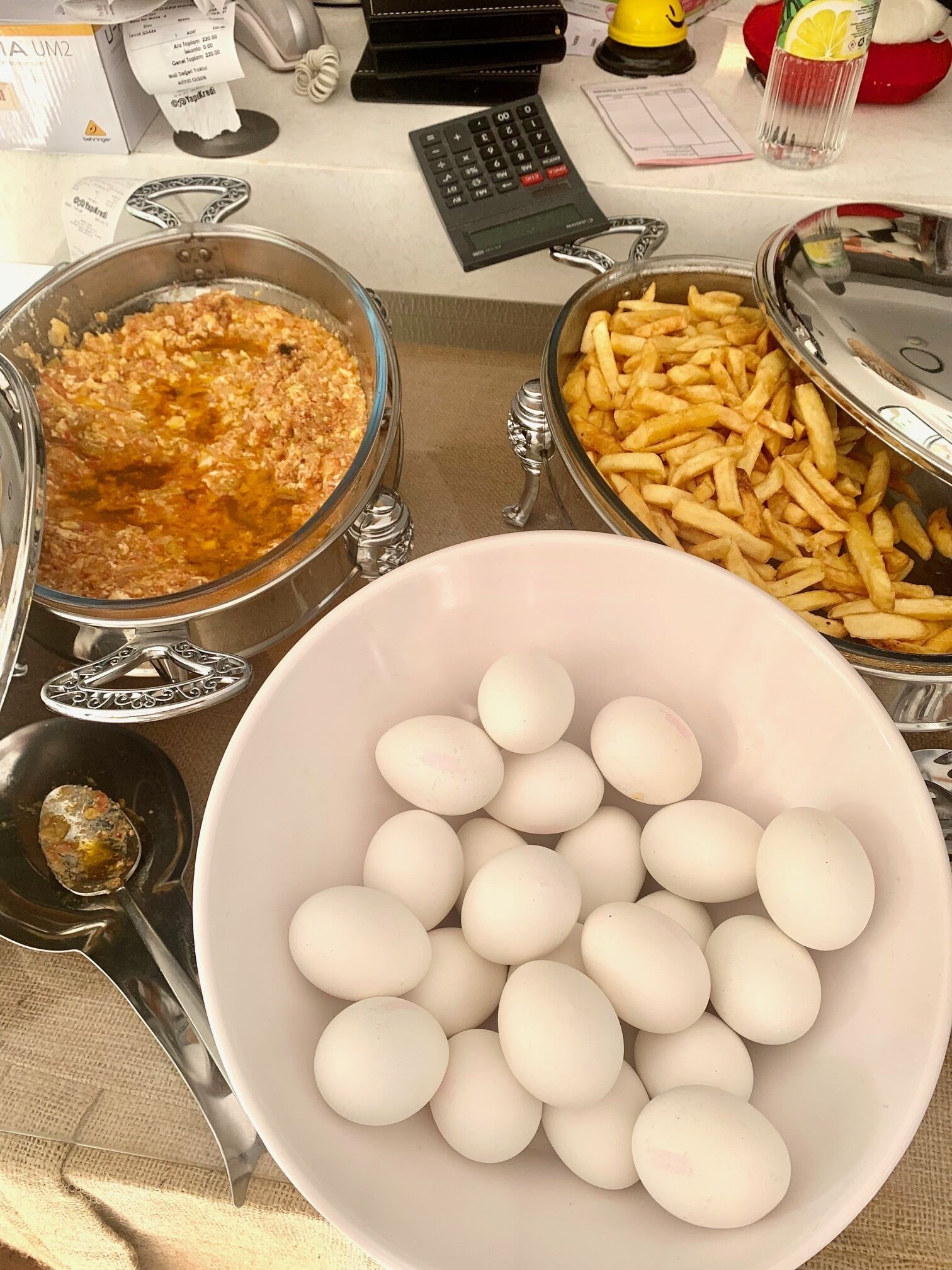 daily buffet breakfast (eur 8 per person)