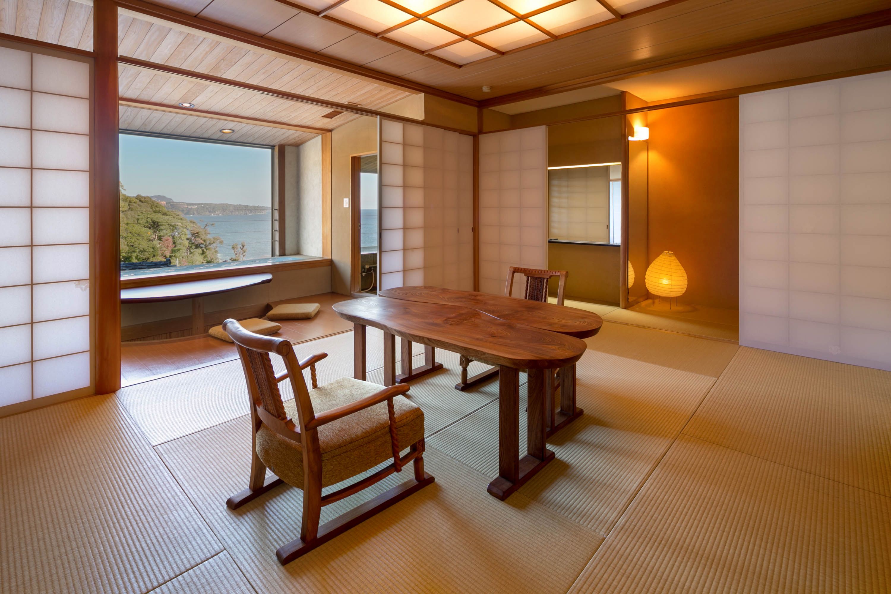 X[301/401] Izuishi Japanese-Style Standard Room with Open-Air Bath, Non Smoking (Meal at Restaurant) | Down comforters, in-room safe, iron/ironing board, free WiFi