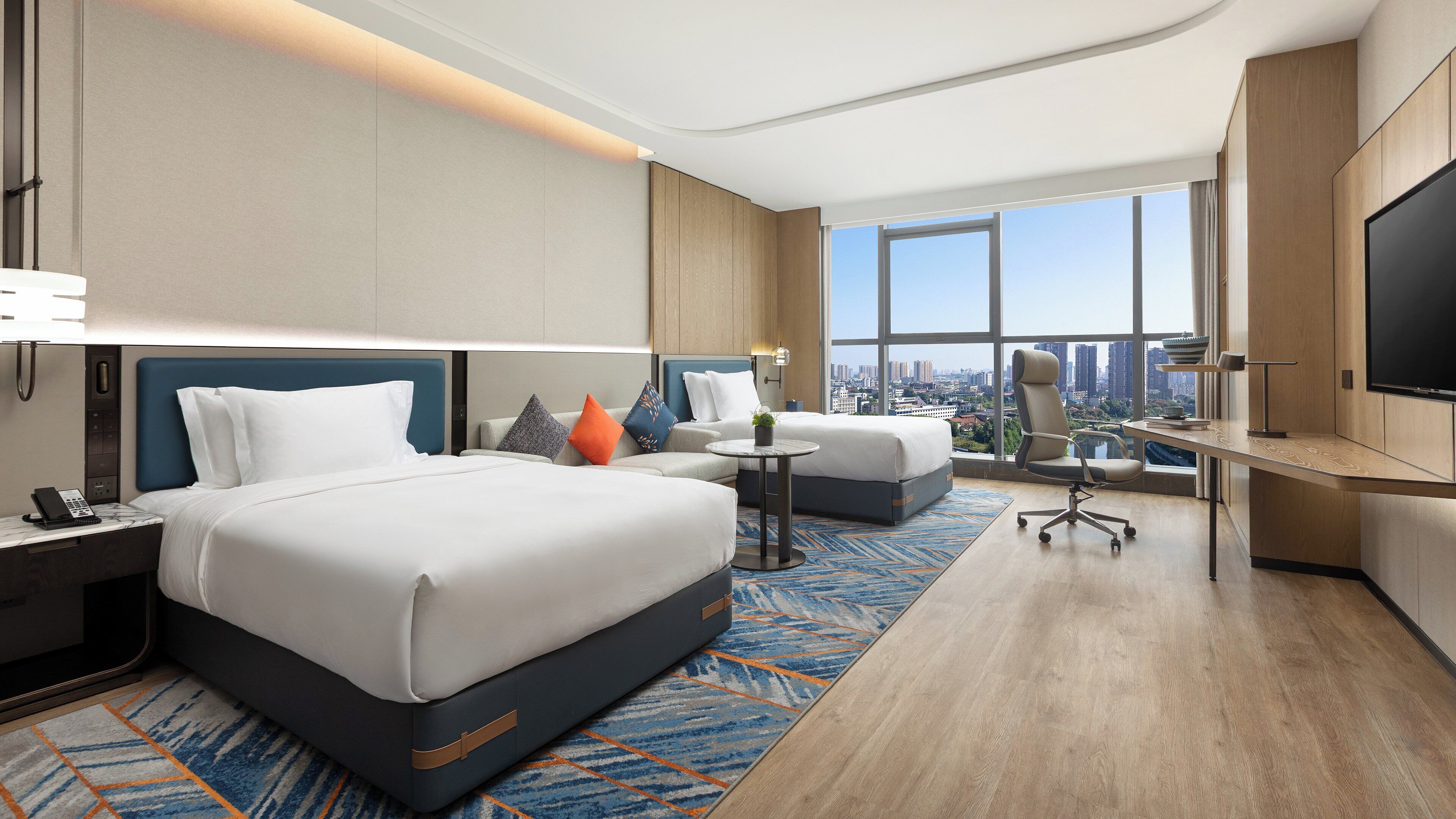 Premium Room, 2 Katil Kelamin (Double), Akses Club Lounge, River View | Bar mini, Internet berwayar percuma 