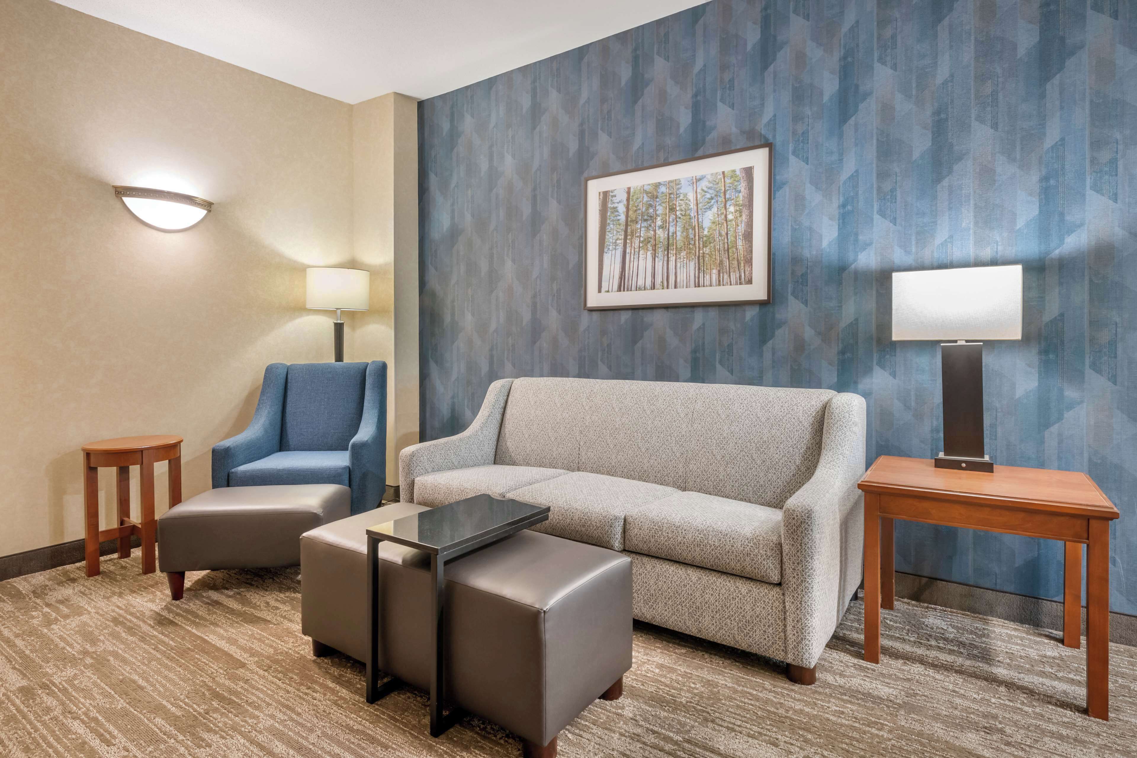 suite, 2 queen beds, accessible, refrigerator & microwave (sofabed, 2 rooms, tub) | blackout curtains, iron/ironing board, free cots/infant beds