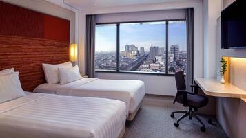 Superior Room, 2 Single Beds | In-room safe, desk, laptop workspace, blackout curtains