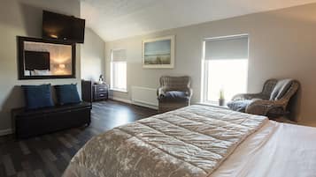 Chambre Double, vue mer | Bureau, fer et planche Ă repasser, Wi-Fi gratuit, draps fournis