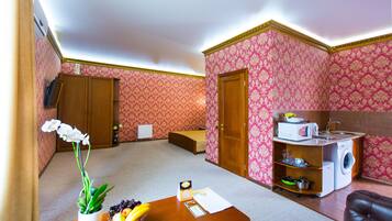 Luxury Studio | Living area | Plasma TV