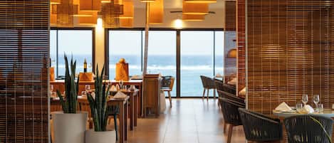 International cuisine, ocean views