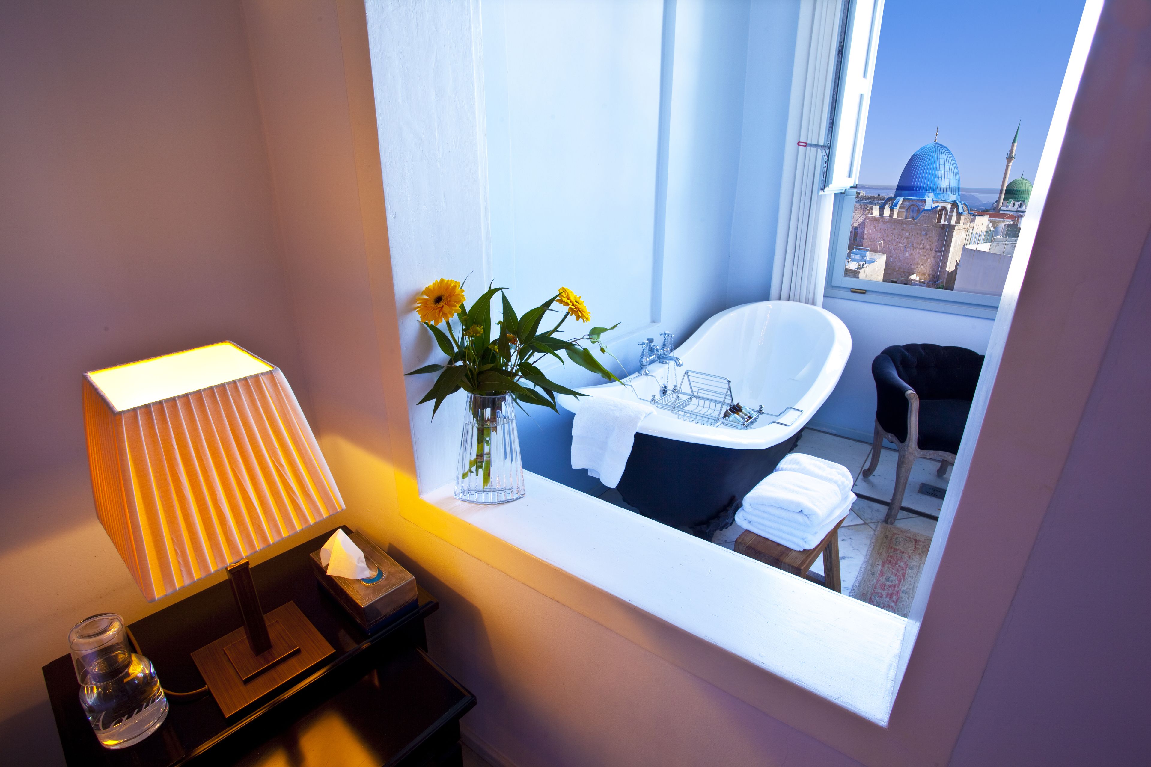 presidential suite | bathroom | hair dryer, bathrobes, slippers, towels