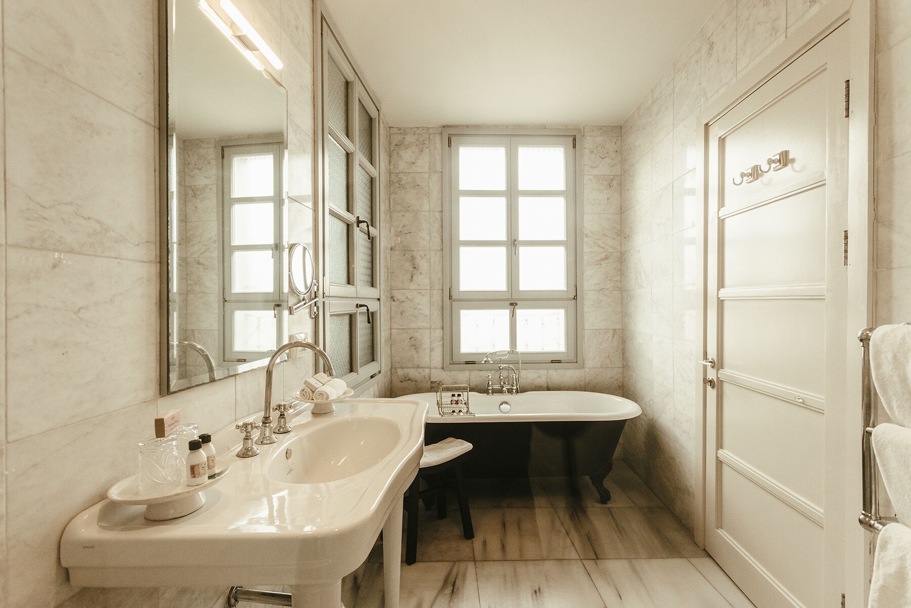 royal room | bathroom | hair dryer, bathrobes, slippers, towels