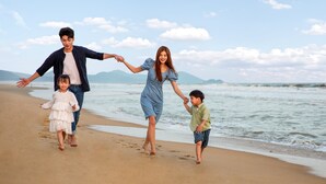 位於海灘上