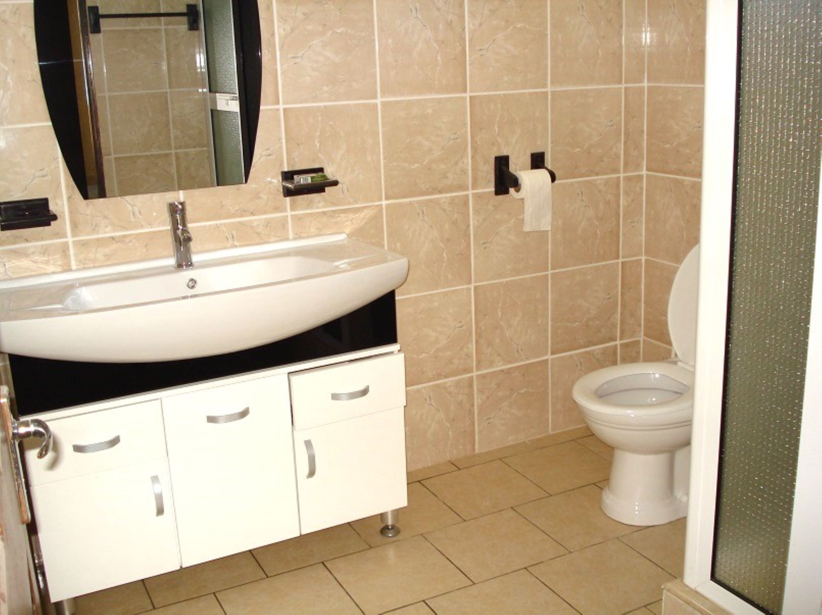 double or twin room, balcony, ocean view | bathroom | shower, towels, soap, toilet paper