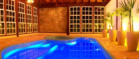 Indoor pool, outdoor pool