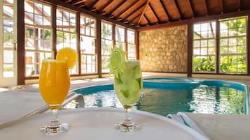 Indoor pool, outdoor pool