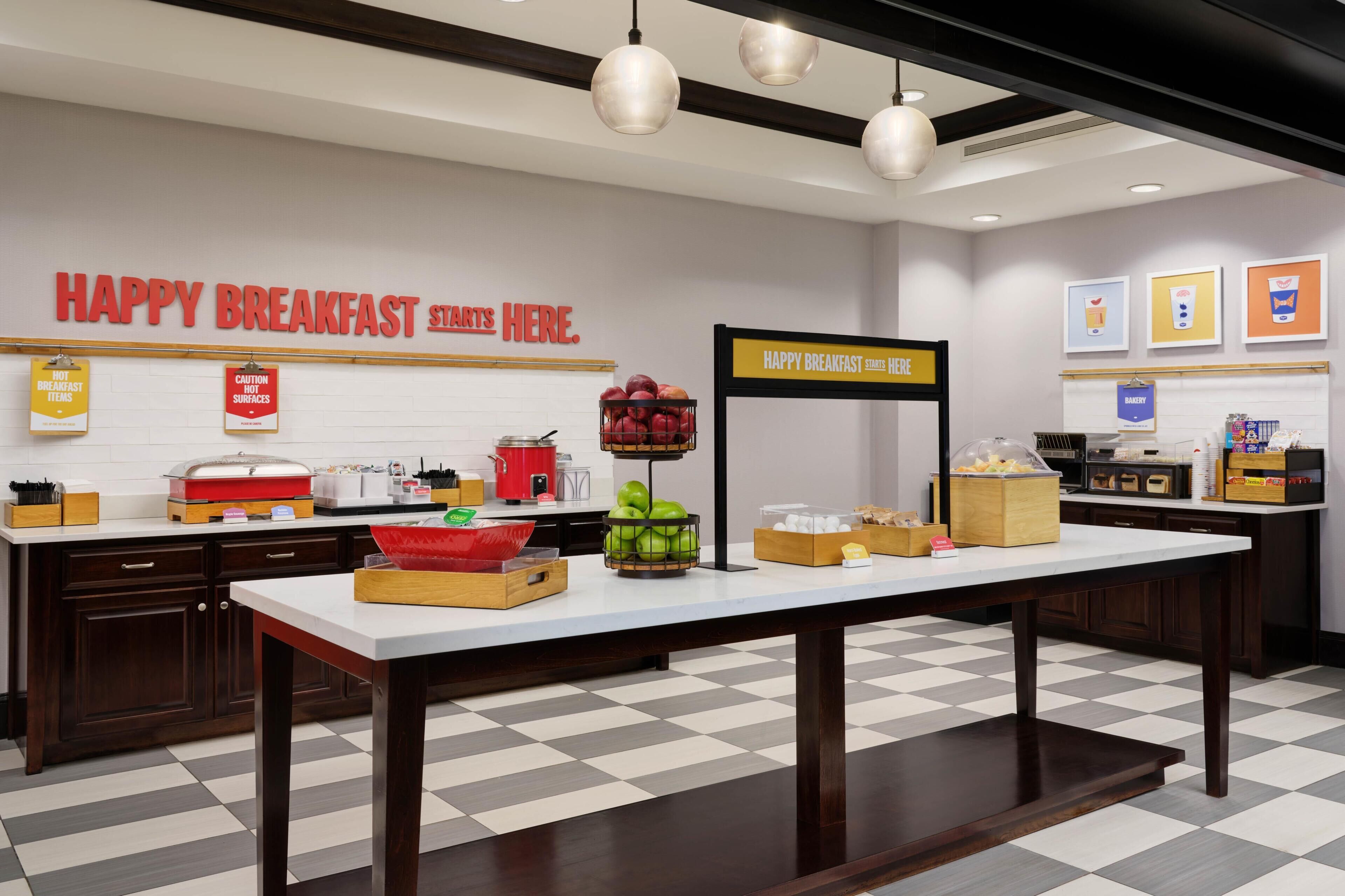 Gratis morgenmadsbuffet hver dag