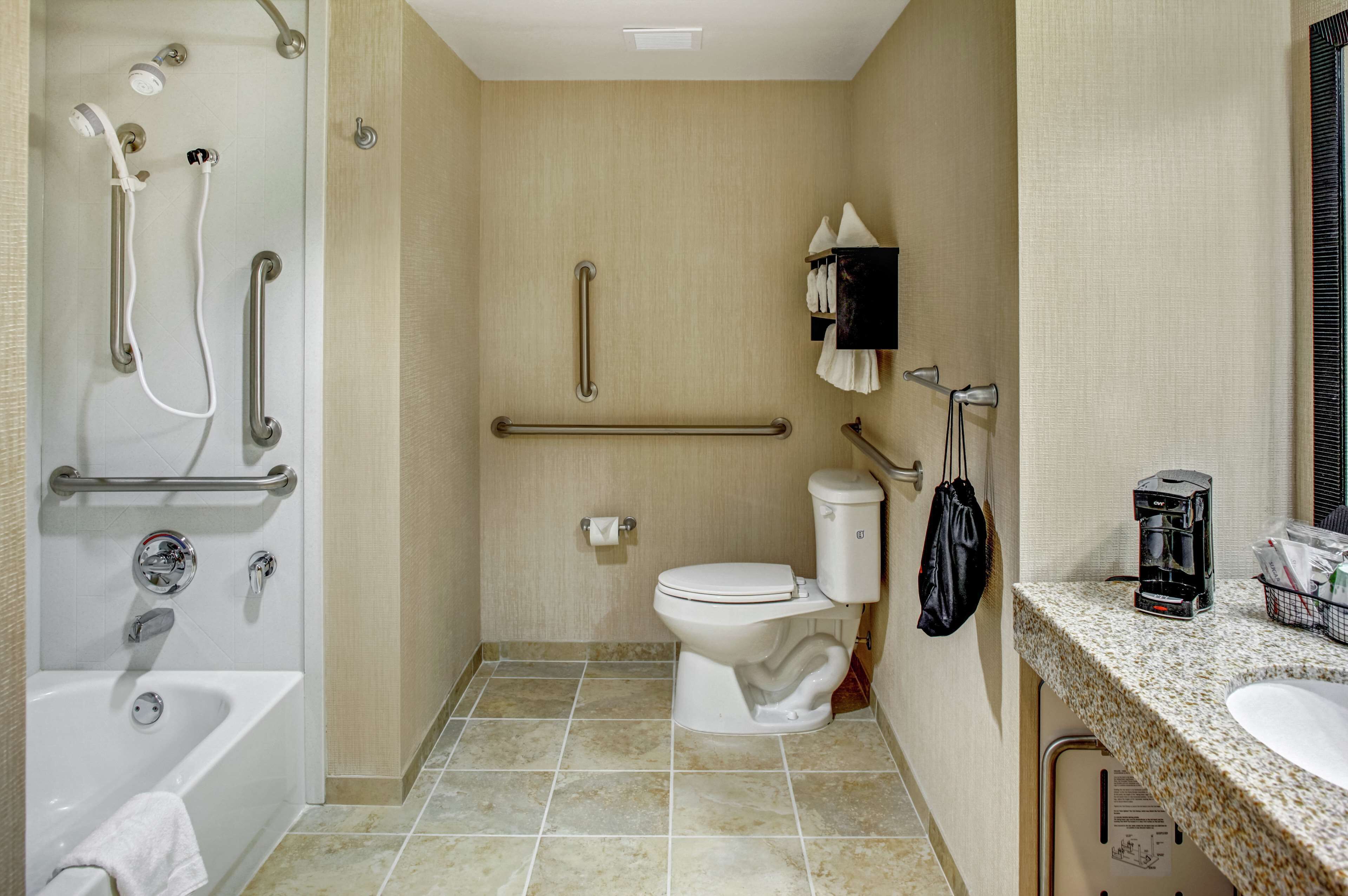 room, 1 king bed, accessible, non smoking | bathroom | free toiletries, hair dryer, towels, soap