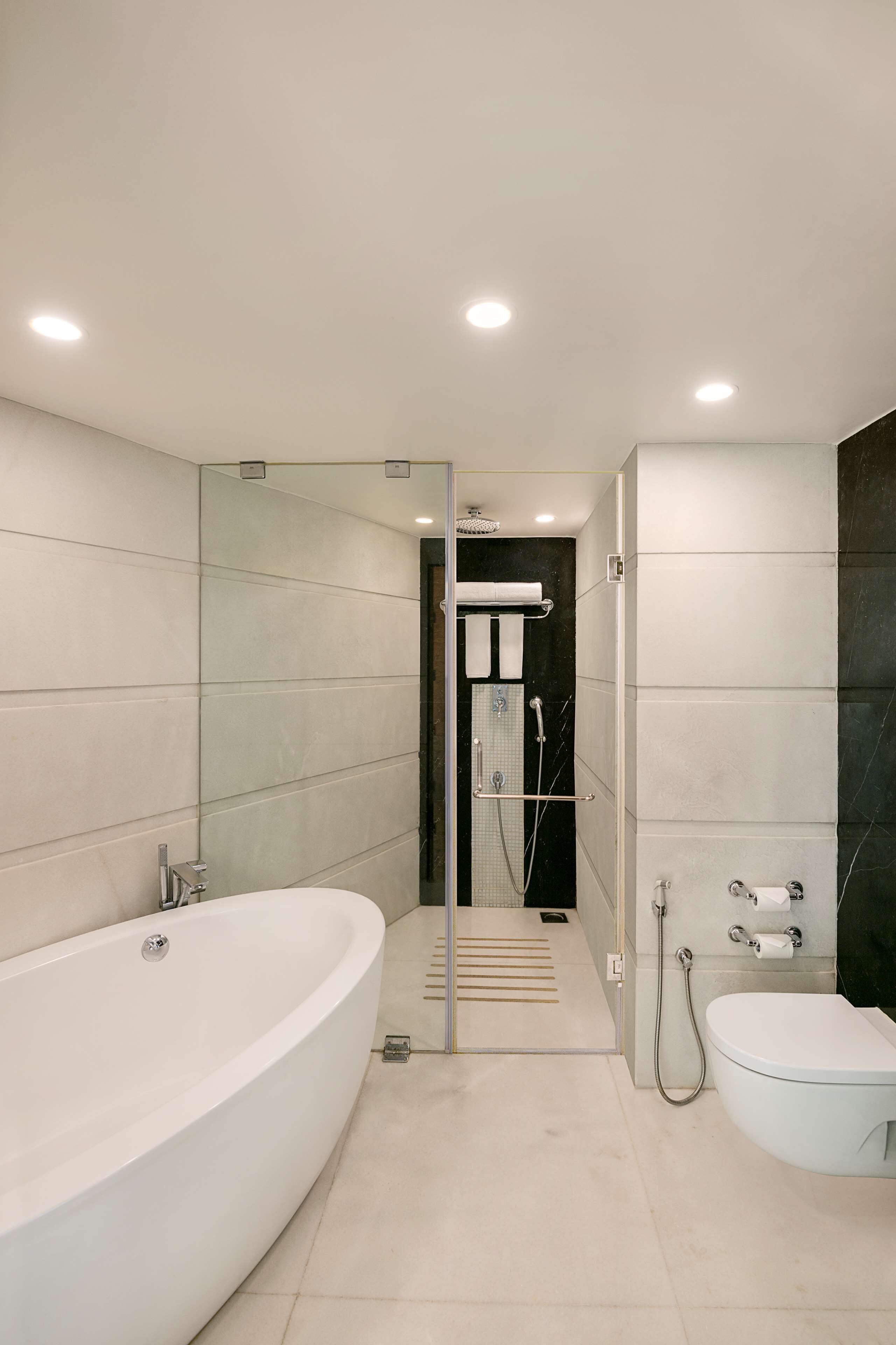 presidential suite | bathroom | eco-friendly toiletries, hair dryer, bathrobes, slippers