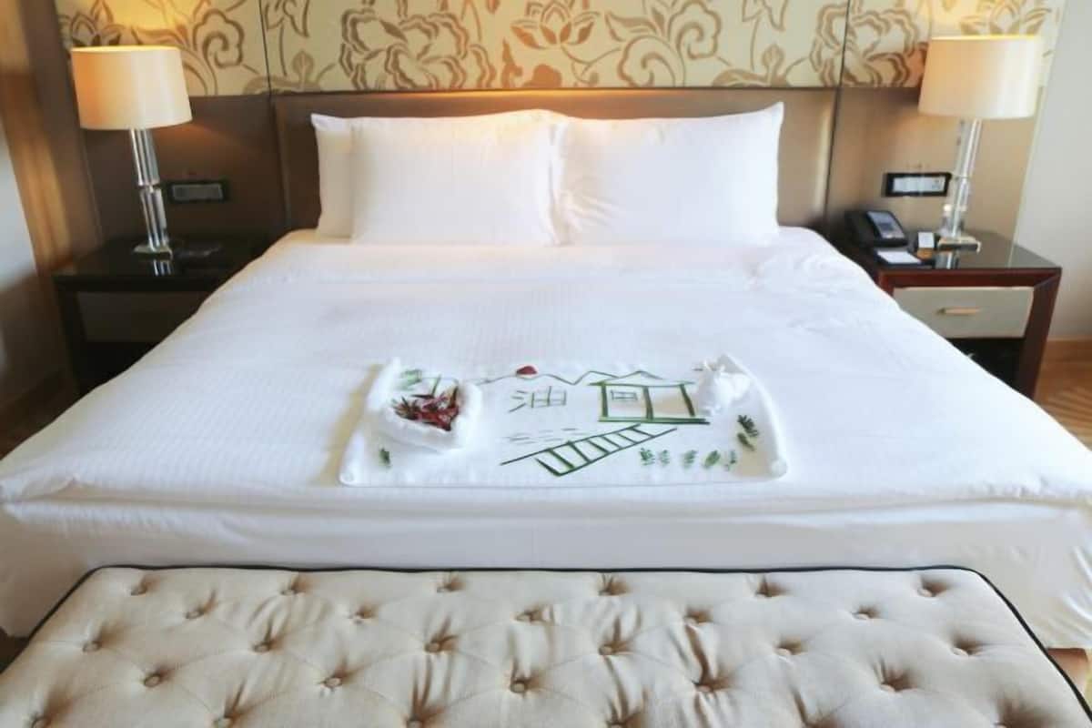 Copriletto in piuma, minibar, una cassaforte in camera, una scrivania