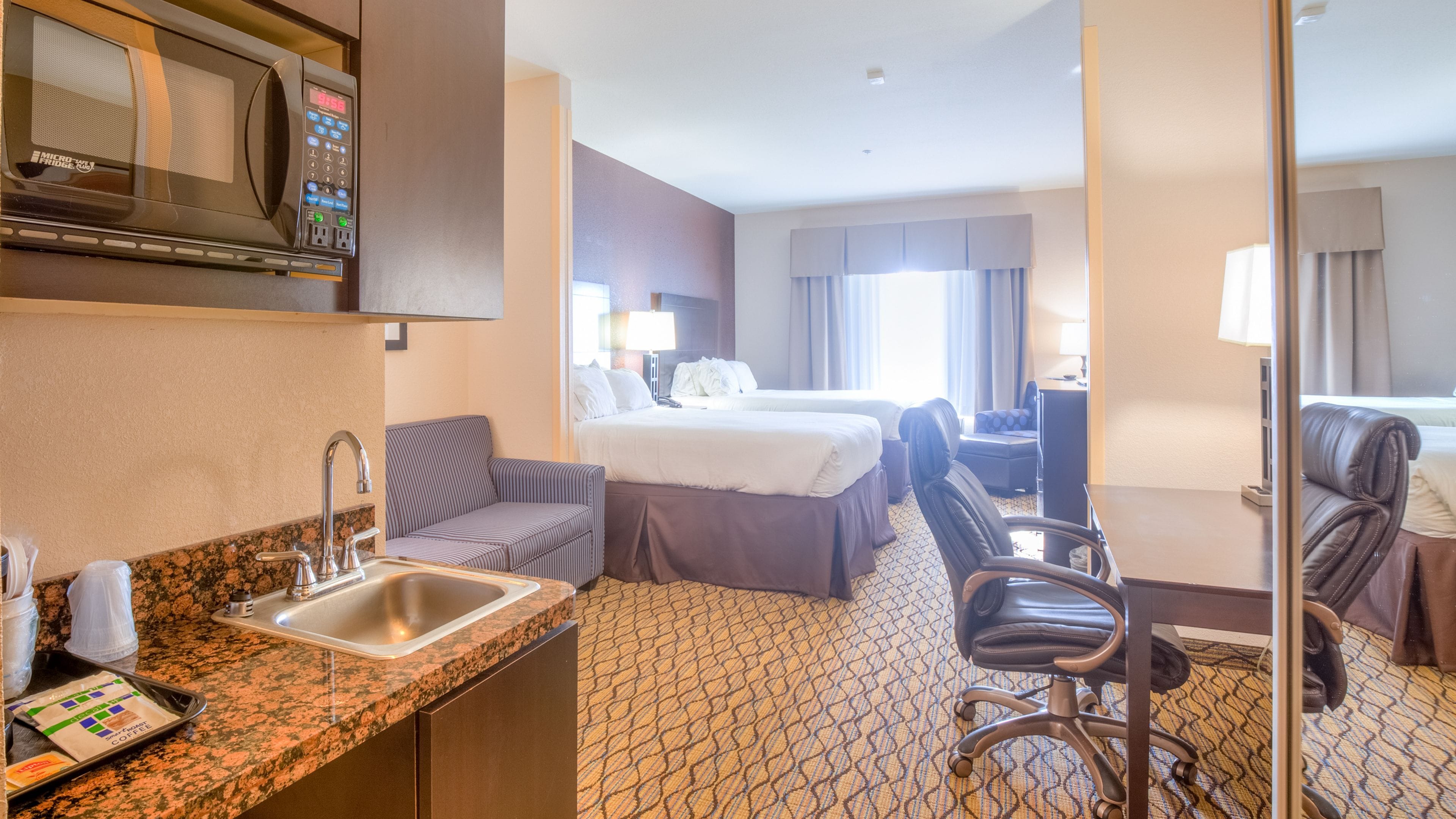 in-room safe, desk, laptop workspace, iron/ironing board