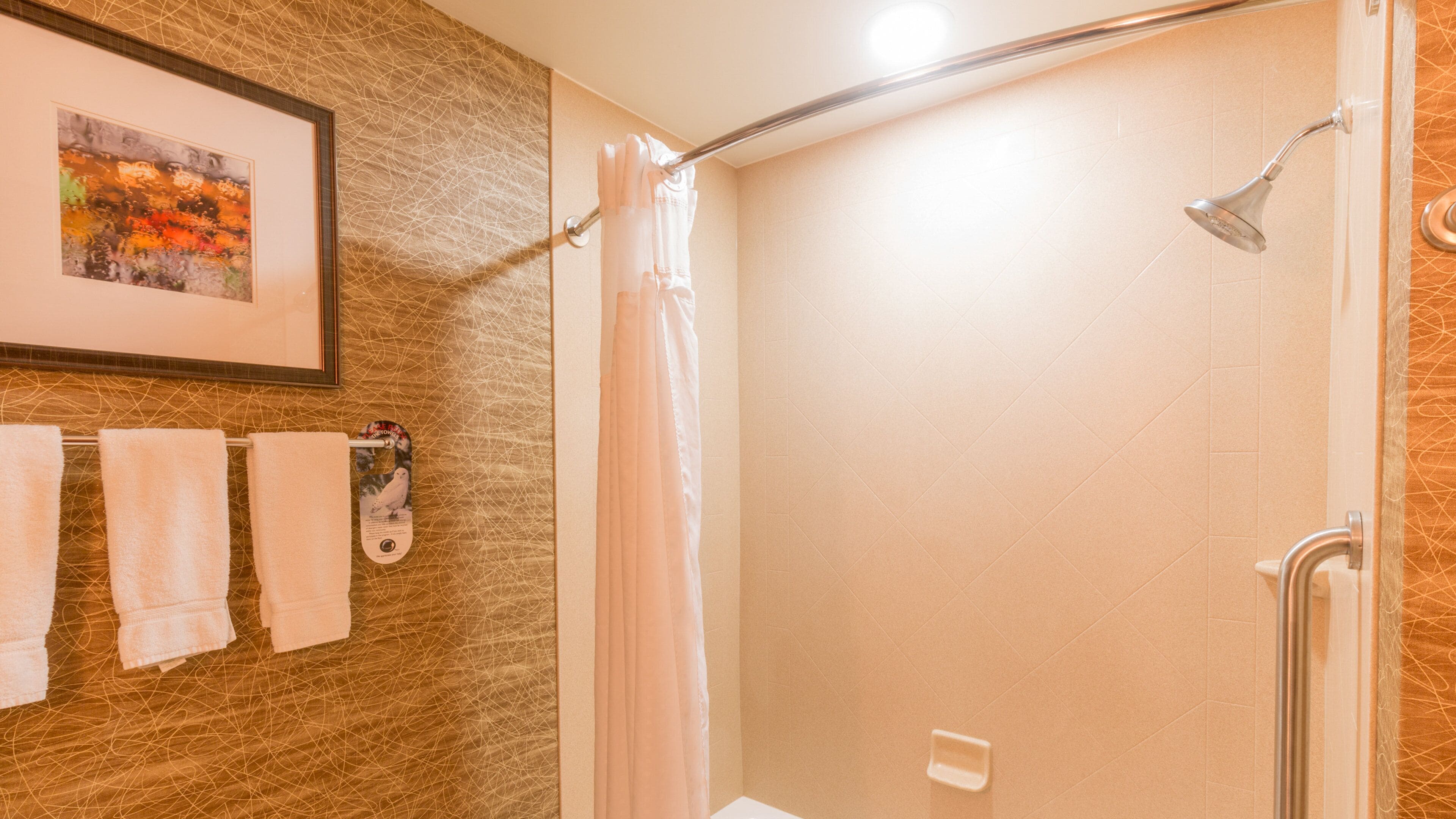 free toiletries, hair dryer, towels