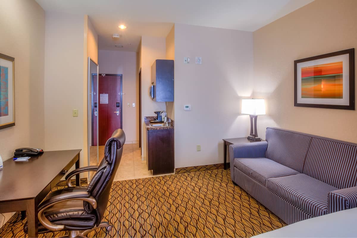 in-room safe, desk, laptop workspace, iron/ironing board