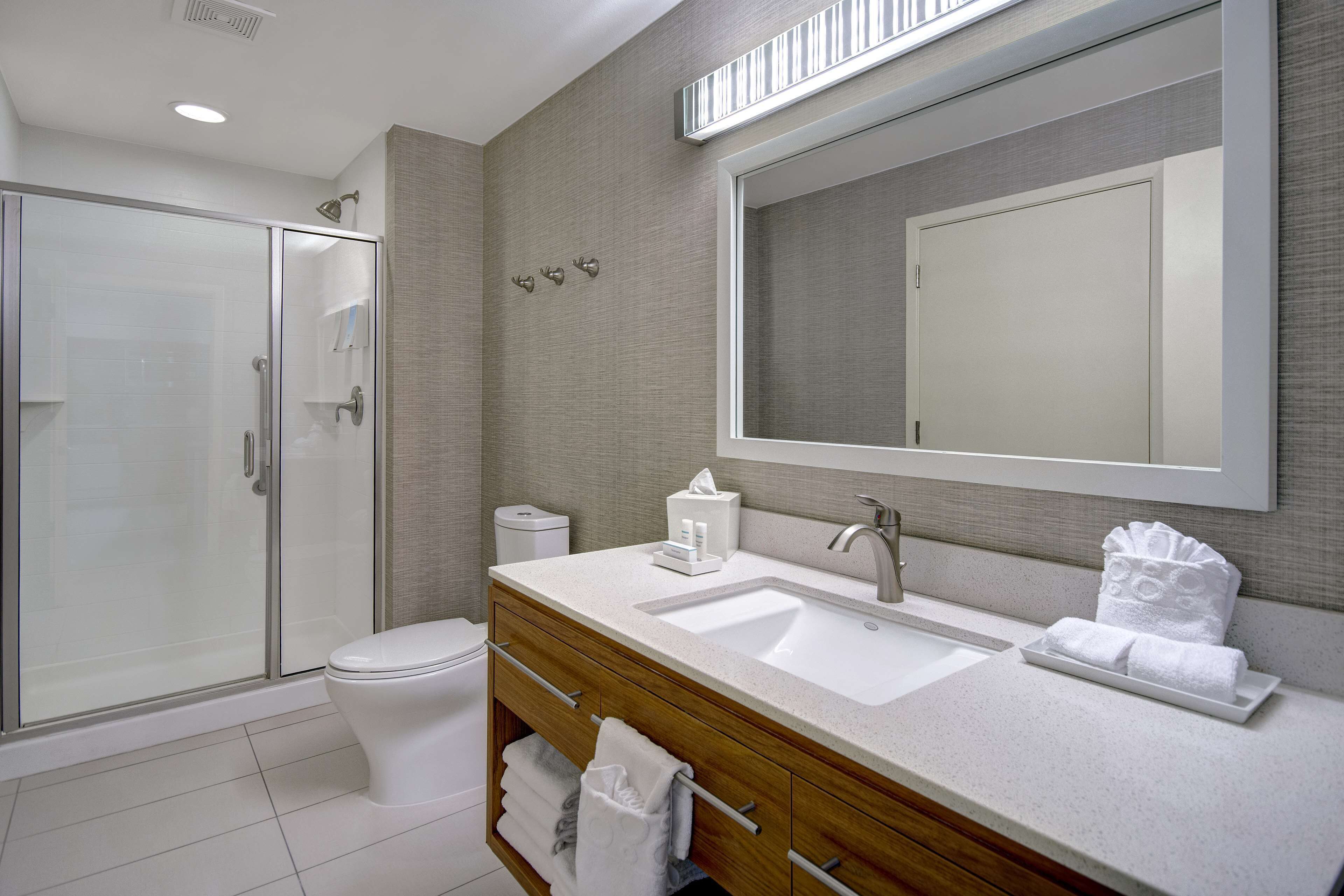 suite, 1 king bed, non smoking | bathroom shower