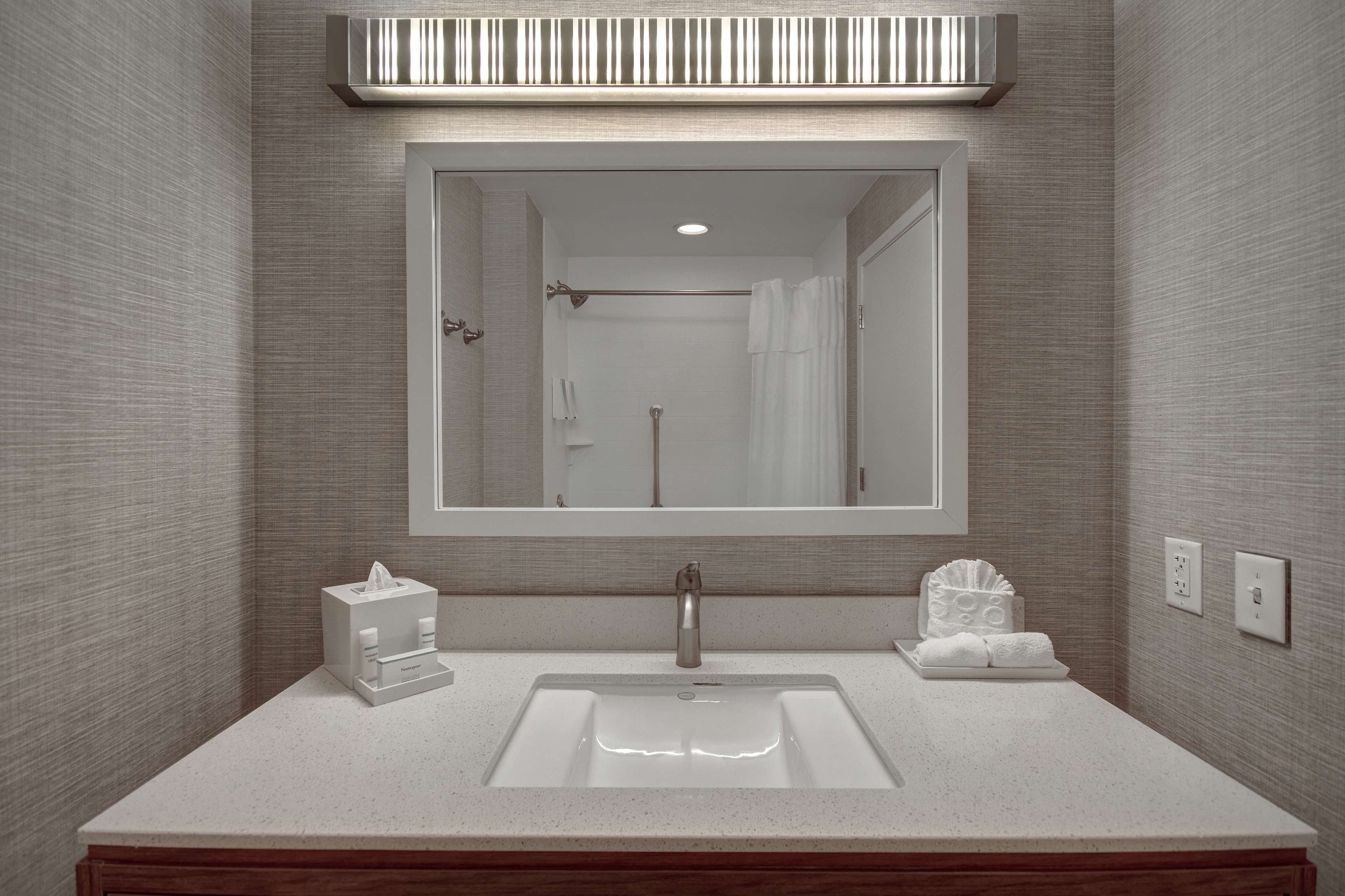 free toiletries, hair dryer, towels, soap