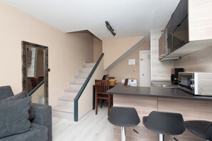 Lägenhet - 1 sovrum (6 people) | Eget kök | Stort kylskåp, mikrovågsugn, spishäll och kaffe- och tebryggare