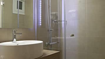 Hair dryer, towels