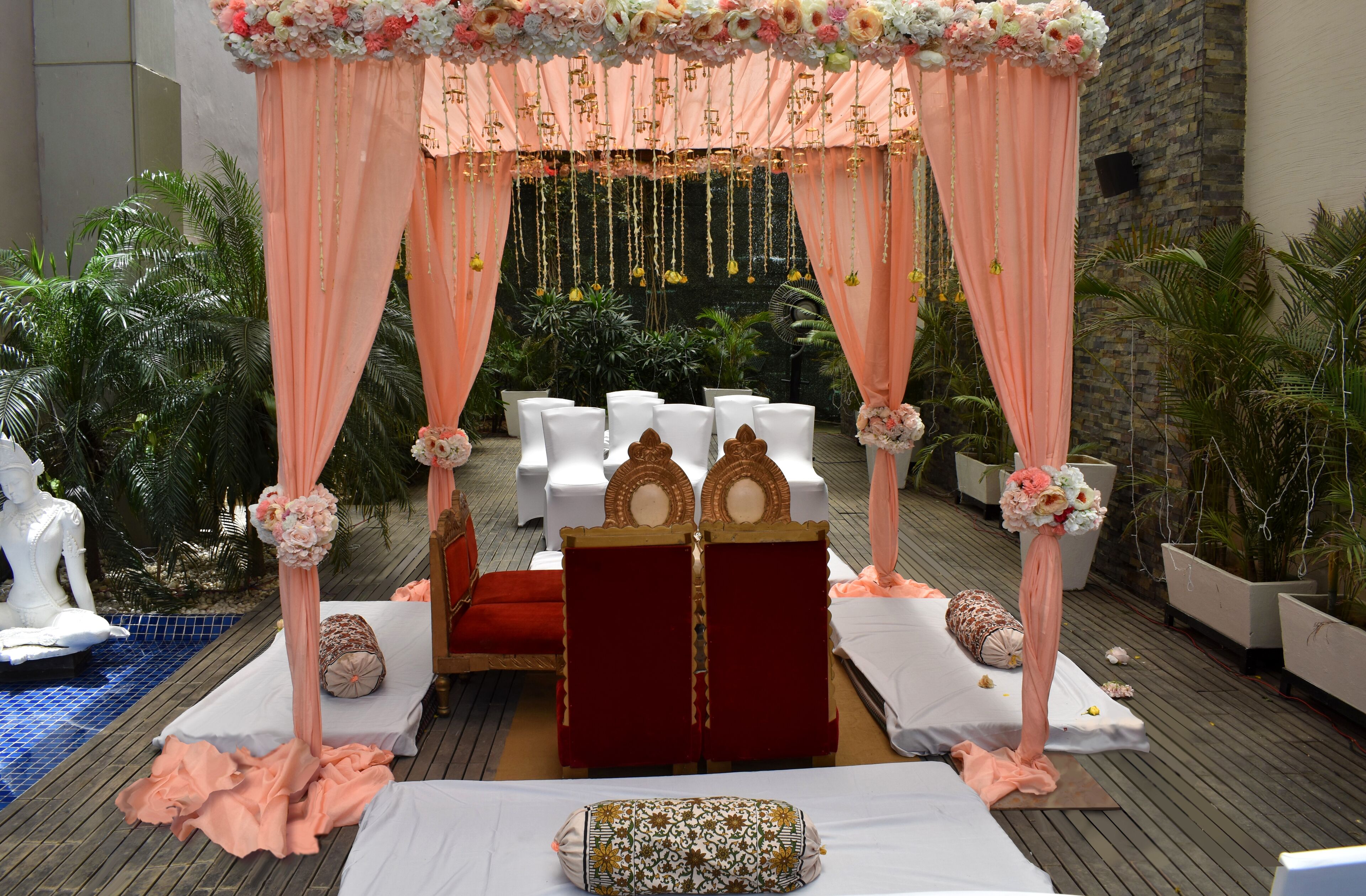 outdoor wedding area