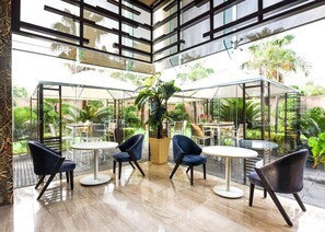 Lunch, dinner served; local and international cuisine, garden views  - DoubleTree by Hilton Gurugram Baani Square (Gurugram)