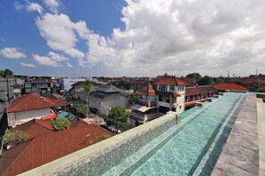 Outdoor pool, a rooftop pool