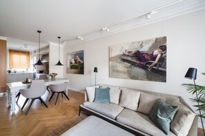 Executive Apartment, Balcony | Living room - Jovi Apartments (Sopot)