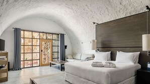 Edredón, minibar, caja de seguridad en la habitación y escritorio 