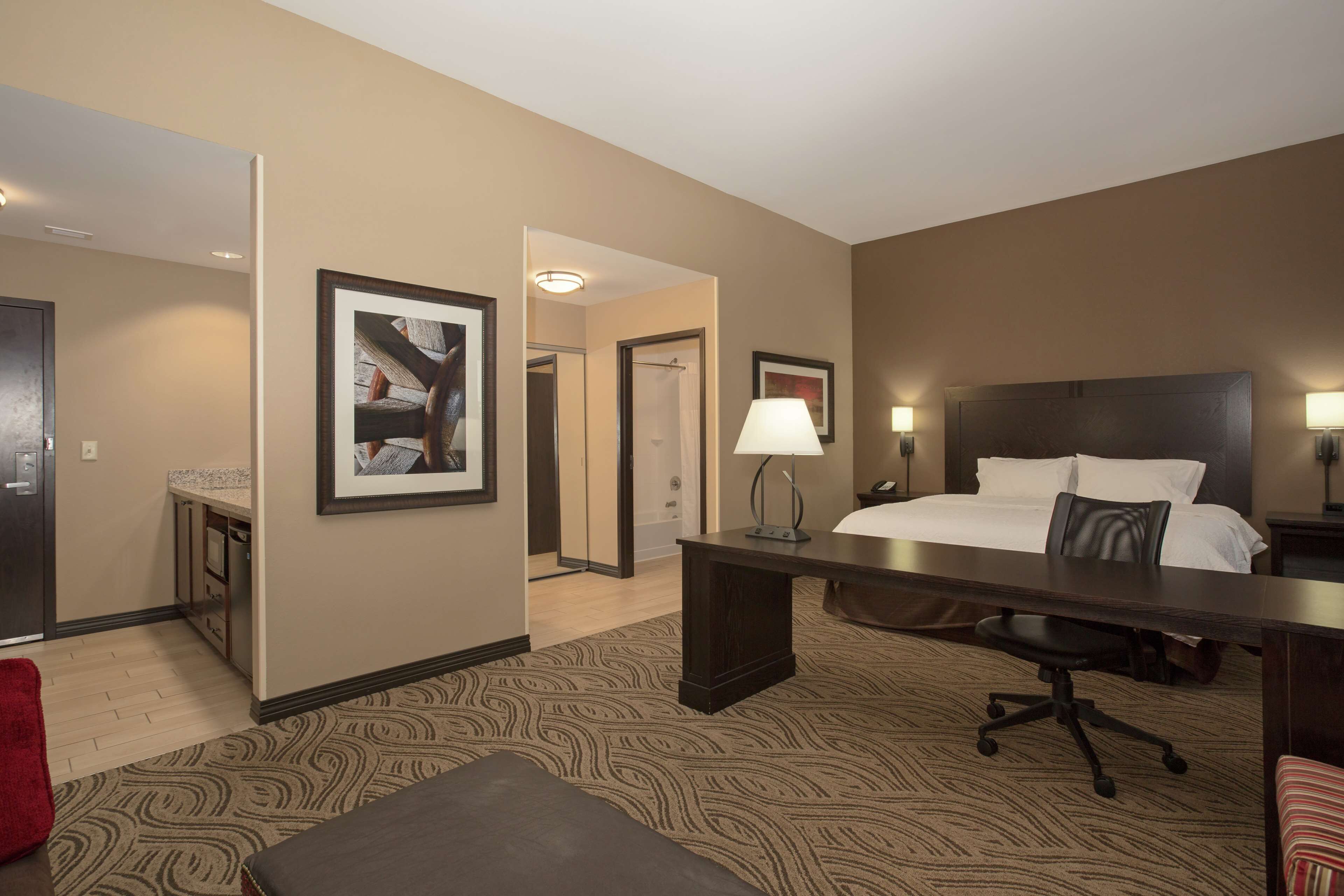 Hypo-allergenic bedding, pillowtop beds, desk, blackout drapes