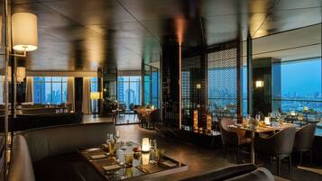 Breakfast, lunch, dinner served; international cuisine, pool views