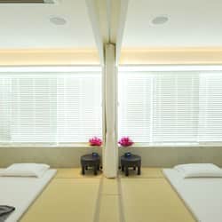 Sauna, hot tub, body treatments, aromatherapy, body scrubs, facials