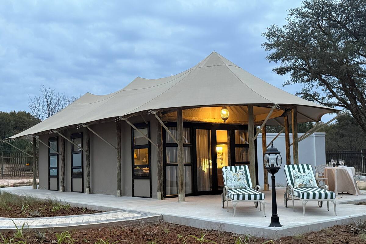  Protea Glamping Suite | Sábanas de algodón egipcio y ropa de cama de alta calidad