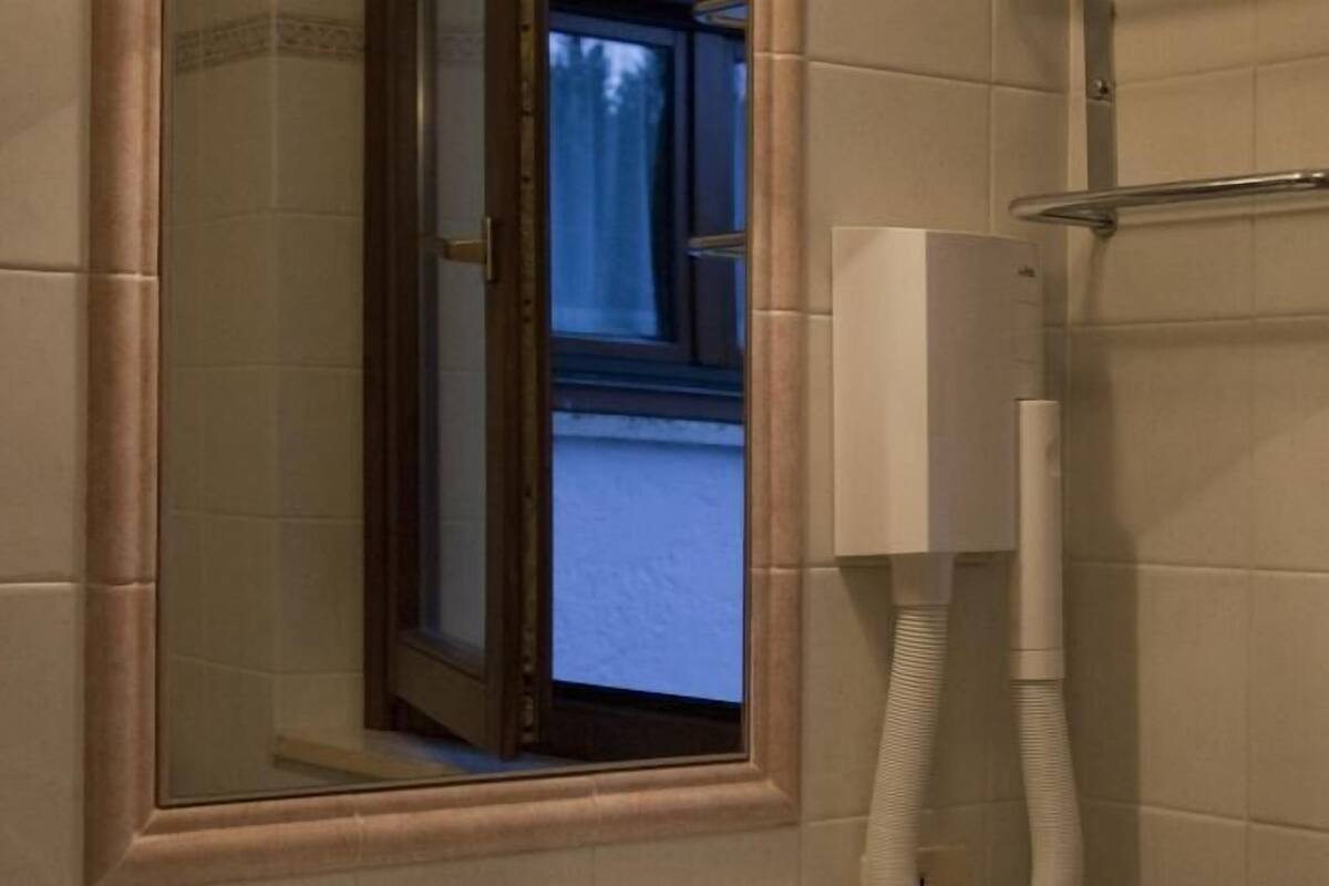 shower, free toiletries, hair dryer, bidet