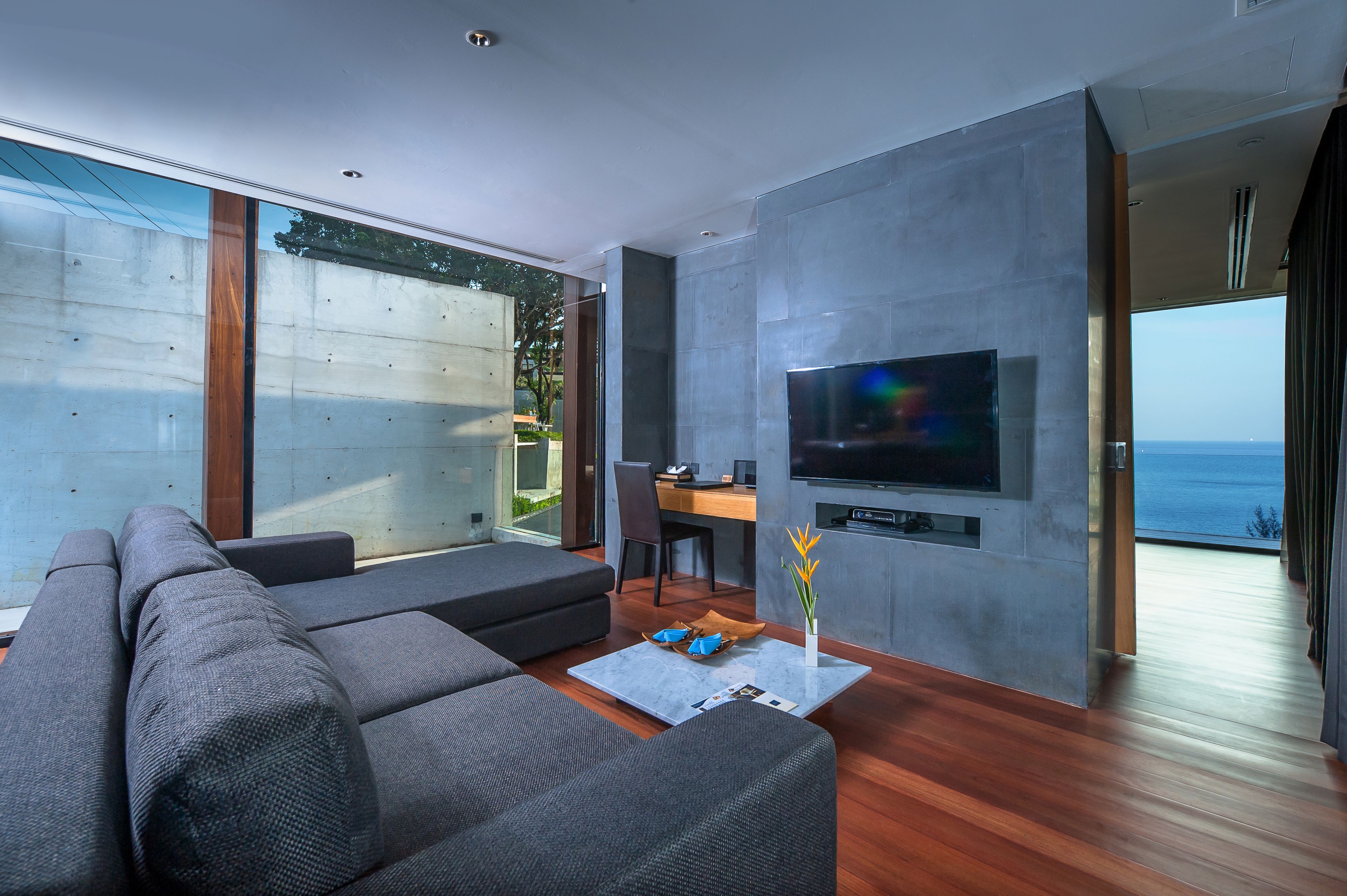 46-inch LED TV with satellite channels, TV, DVD player