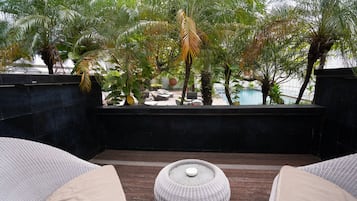 Habitación Deluxe, 1 cama de matrimonio grande, balcón | Terraza o patio