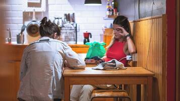 Classic Twin Room, Shared Bathroom (with bunk beds) | Living area