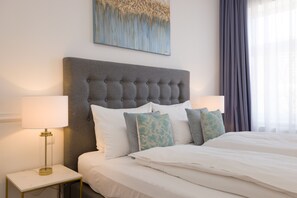 Suíte executiva, 2 quartos (incl. 39€ cleaning fee) | Roupas de cama premium