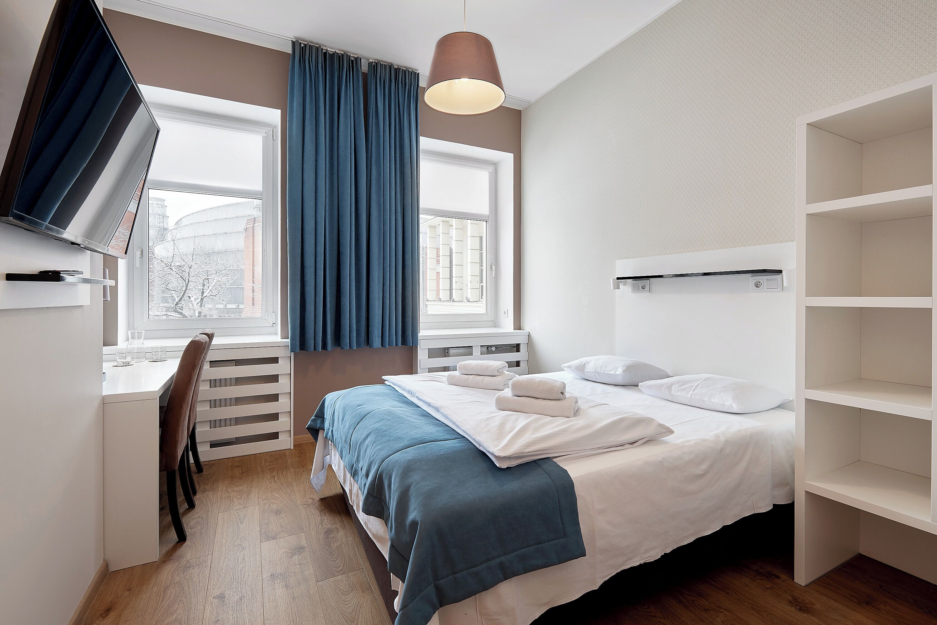 double room | 1 bedroom, desk, laptop workspace, blackout curtains