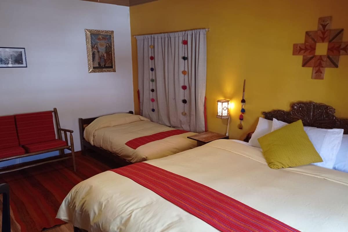 Triple Room | Down comforters, blackout drapes, free WiFi, bed sheets