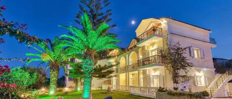 Front of property – evening/night