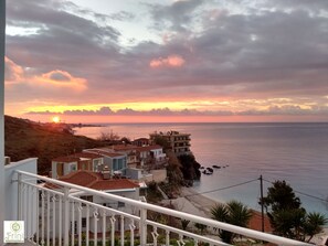Estúdio superior, para não fumantes, vista para o mar (Panoramic) | Sacada