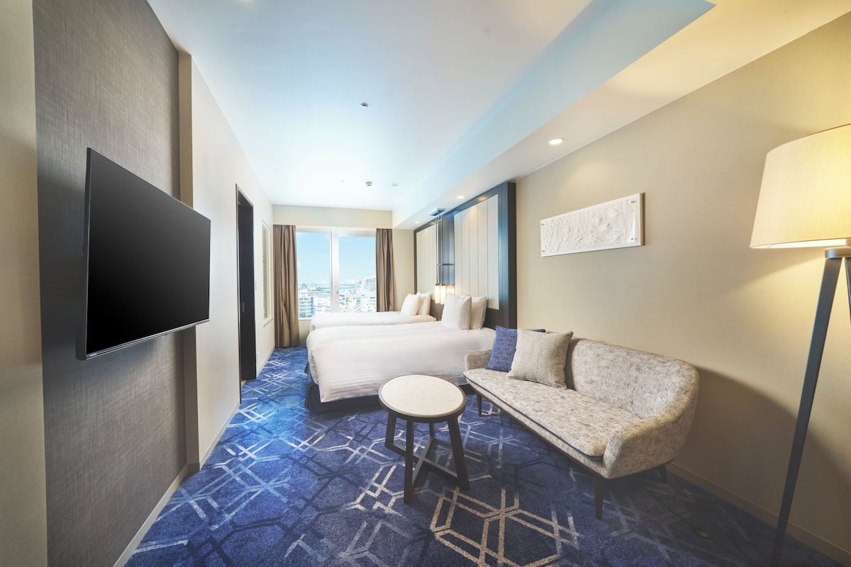 Chambre avec lits jumeaux, non-fumeur (2024 Renewal, Bay Side View Bath) | Literie de qualité, couette en duvet