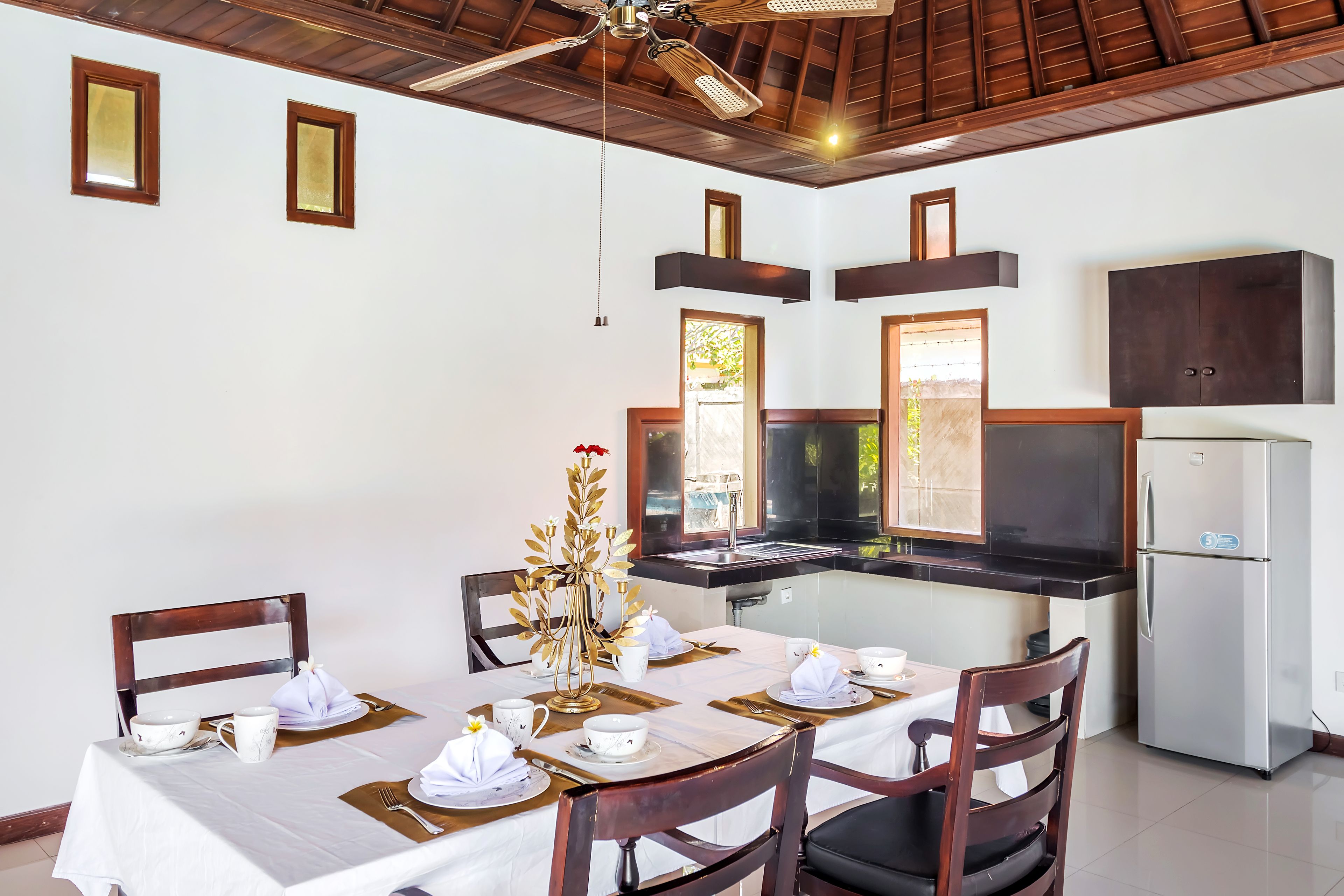 villa, 2 bedrooms, private pool | in-room dining