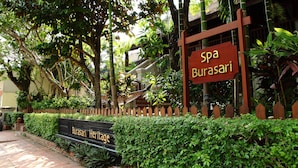 A sign for "Spa Burasari" and a "Burasari Heritage" sign. - Burasari Heritage Luang Prabang (Luang Prabang)
