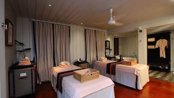 Couples treatment room(s), body treatments, aromatherapy, Thai massages
