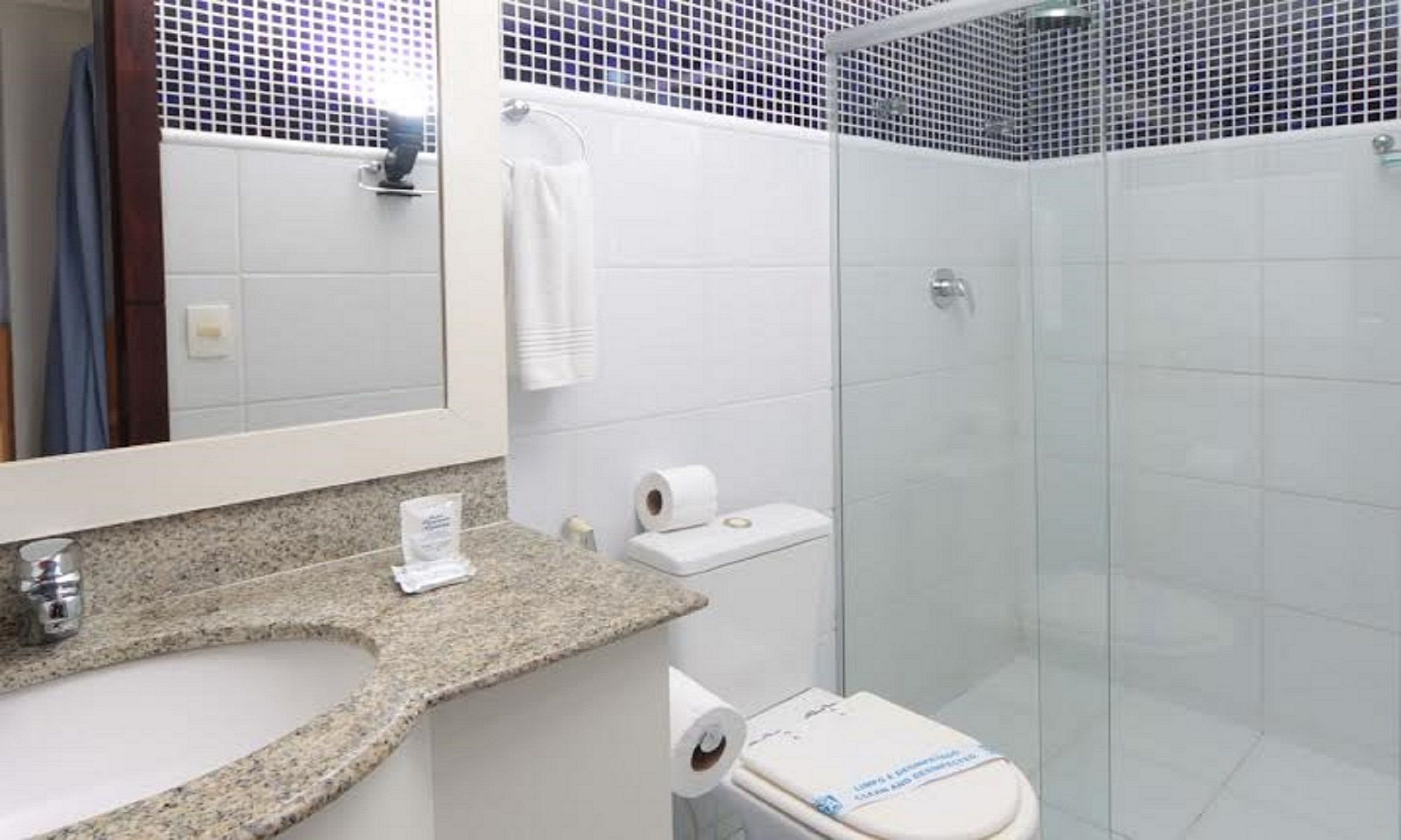 standard double or twin room | bathroom | shower, free toiletries, towels
